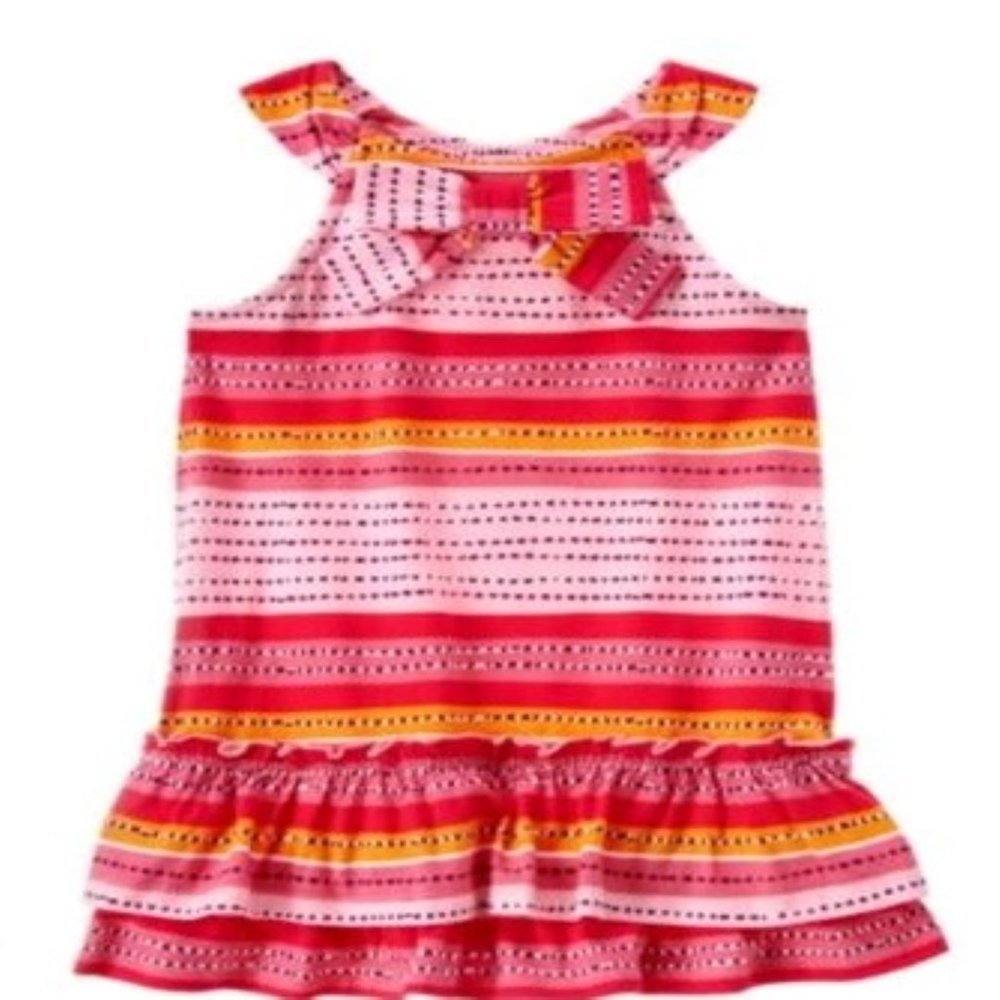 NWT Gymboree Pretty Paradise Striped Dress Girls 12-18 Months Crazy 8